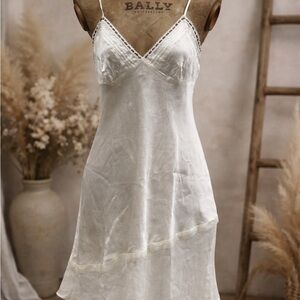 Bally White Lace Chemise